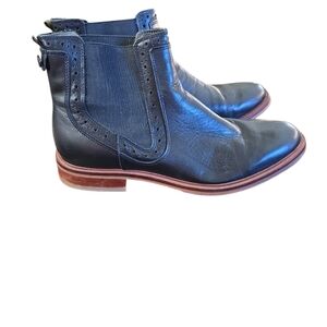 Barbour Black Leather Boots